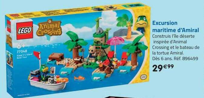 excursion maritime d'amiral lego animal crossing
