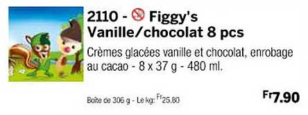figgy's vanille/chocolat 8 pcs