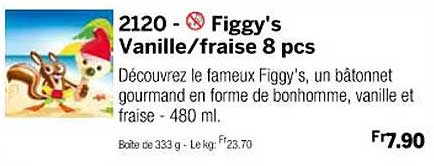 figgy's vanille/fraise 8 pcs