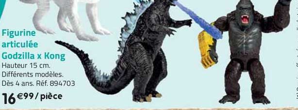 figurine articulée godzilla x kong