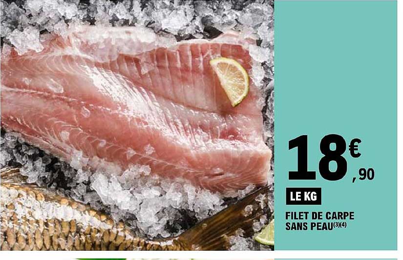 filet de carpe sans peau