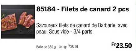 filets de canard  2 pcs