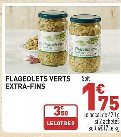 flageolets verts extra-fins