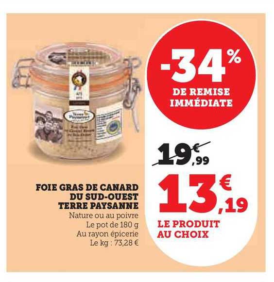 foie gras de canard du sud-ouest terre paysanne