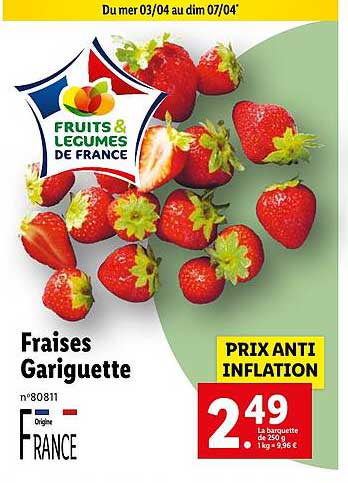 fraises gariguette