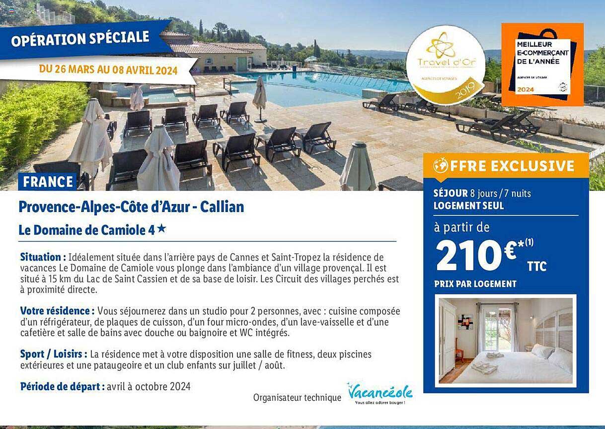 france  provence-alpes-côtes d'azur - callian : le domaine de camiole 4*