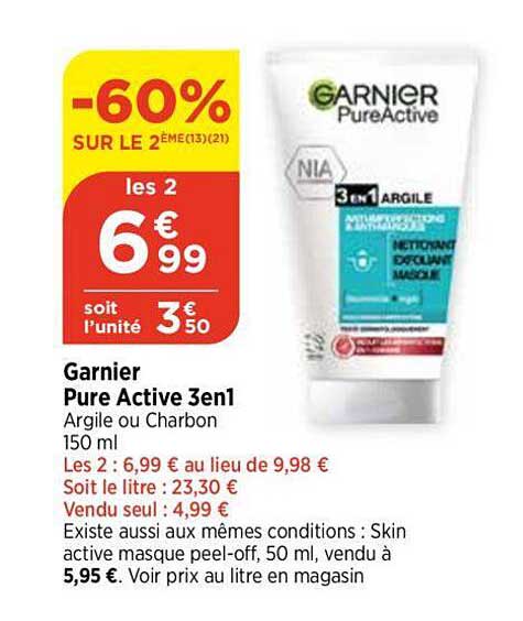 Garnier Pure Active 3 En 1