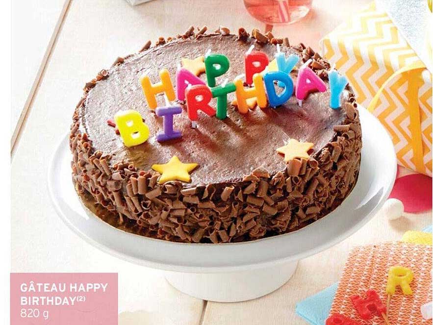 gâteau happy birthday