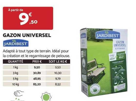 gazon universel jardibest