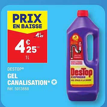 gel canalisation destop
