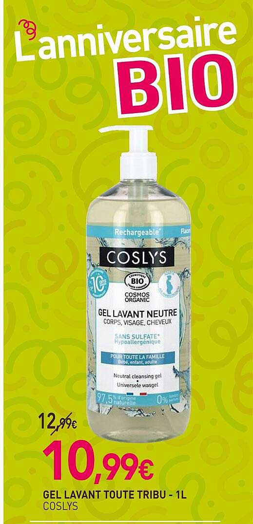 gel lavant toute tribu coslys