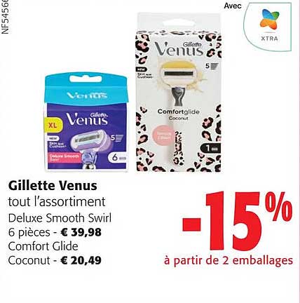 gillette venus tout l'assortiment