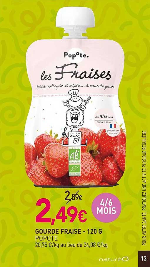 Gourde Fraise Popote
