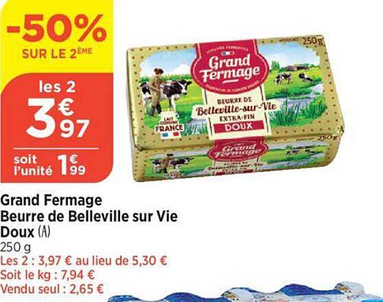 grand fermage beurre de belleville sur vie doux
