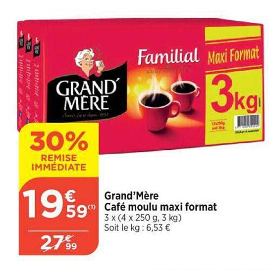 grand'mère café moulu maxi format
