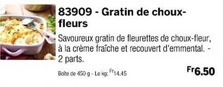 gratin de choux-fleurs