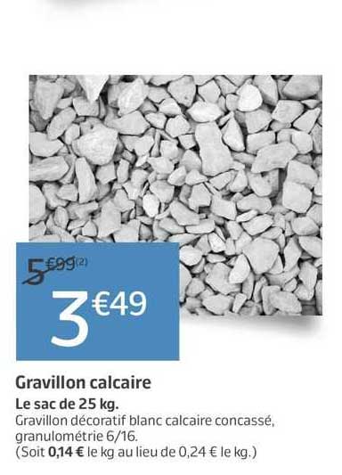 gravillon calcaire