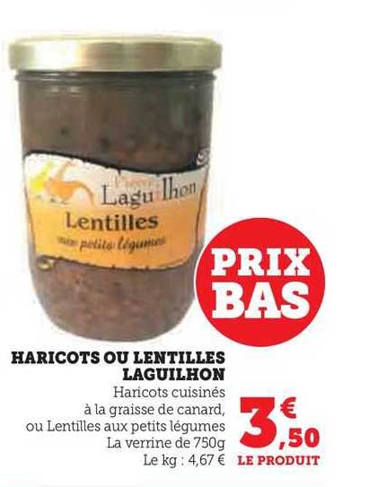 haricots ou lentilles laguilhon