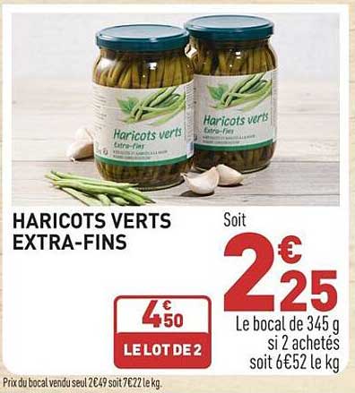 haricots verts extra-fins