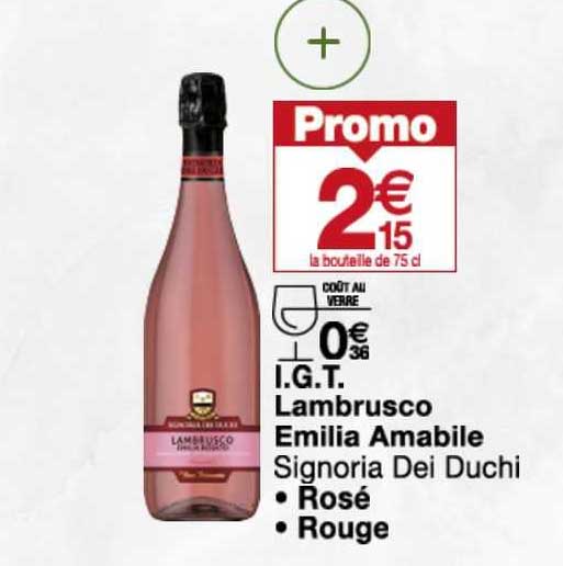 i.g.t. lambrusco emilia amabile signoria dei duchi
