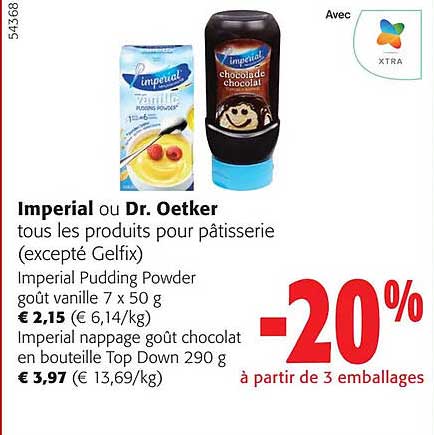 imperial ou dr. oetker tous les produits pour pâtisserie