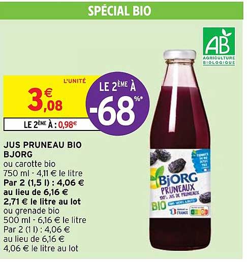 Jus Pruneau Bio Bjorg