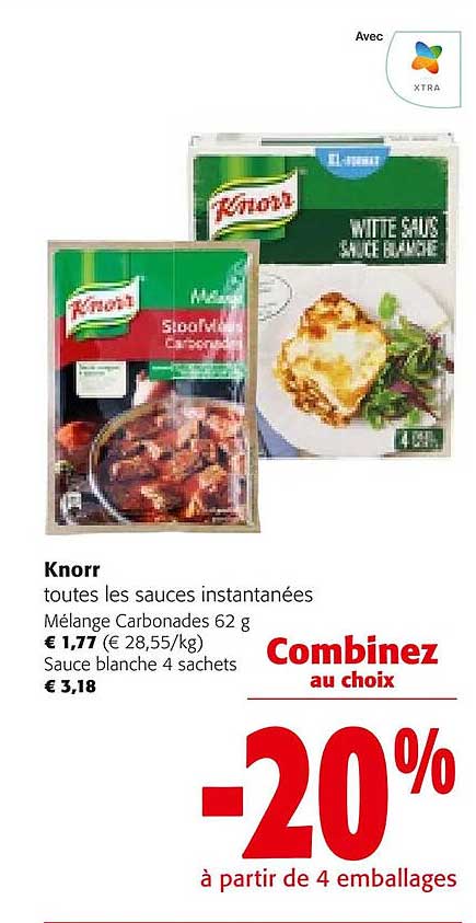 knorr toutes les sauces instantanées