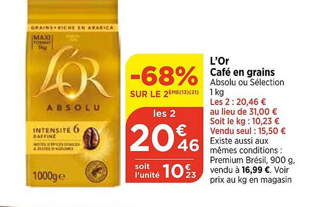 L'or Café En Grains