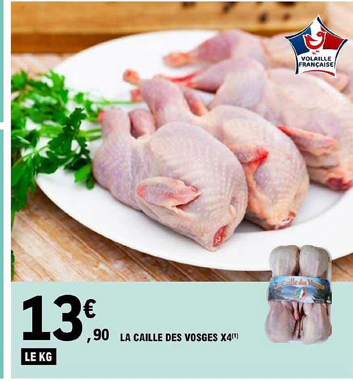 la caille des vosges x 4