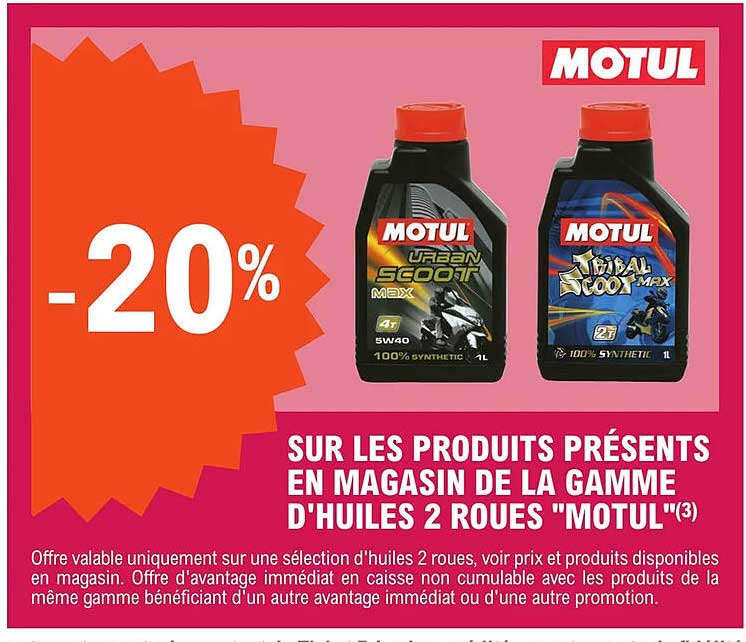 la gamme d'huiles 2 roues "motul"
