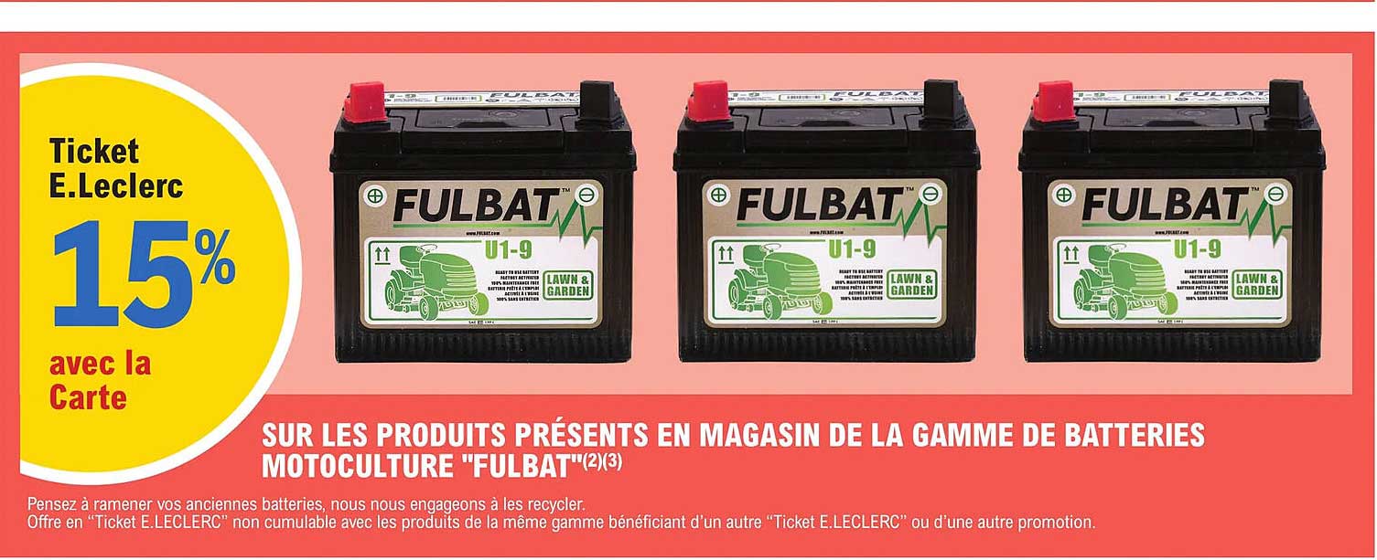 la gamme de batteries motoculture "fulbat"