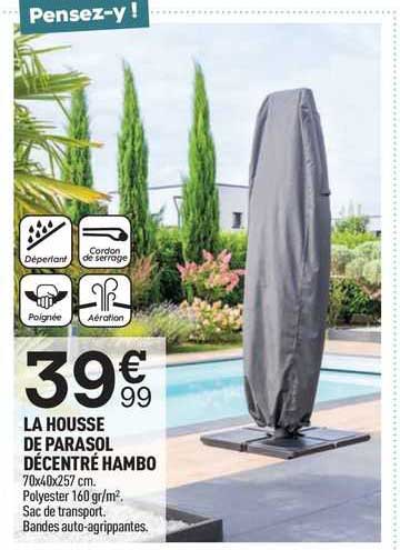 la housse de parasol décentré hambo