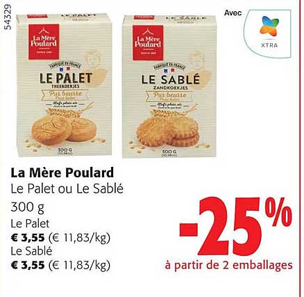 la mère poulard le palet ou le sablé