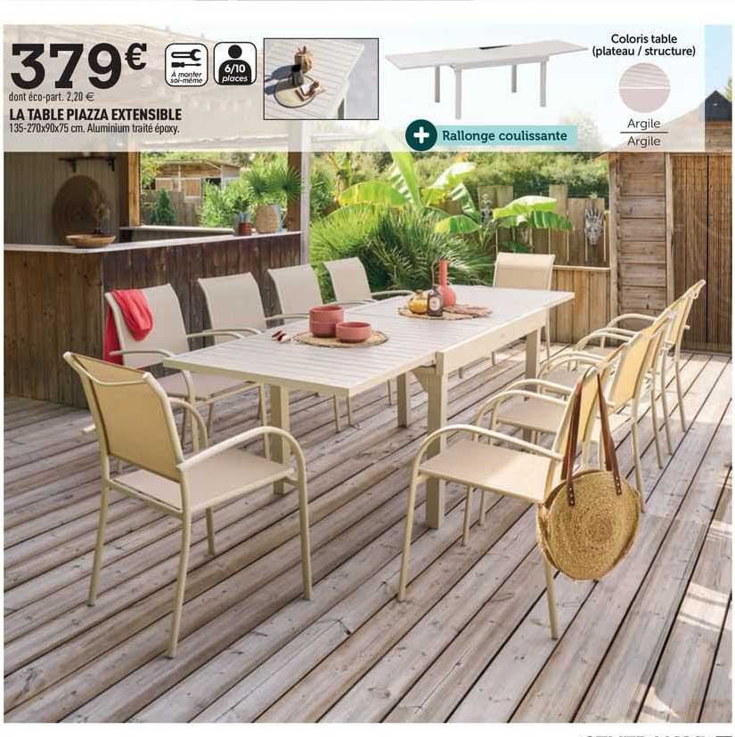 La Table Piazza Extensible