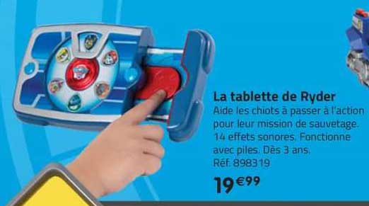 la tablette de ryder