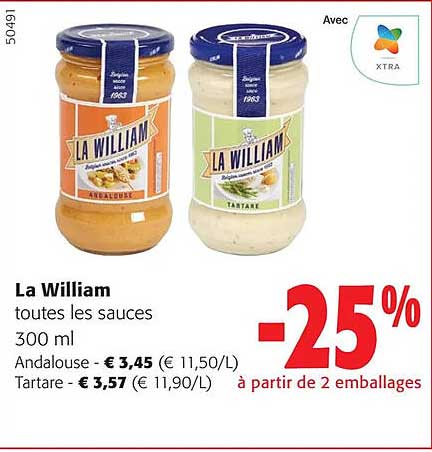 la william toutes les sauces