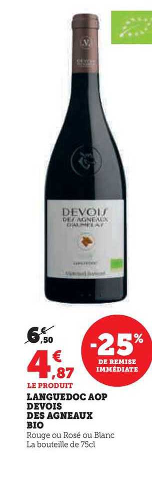 Languedoc Aop Devois Des Agneaux Bio