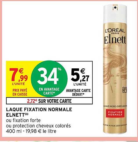laque fixation normale elnett