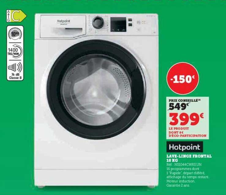 lave-linge frontal 10 kg hotpoint