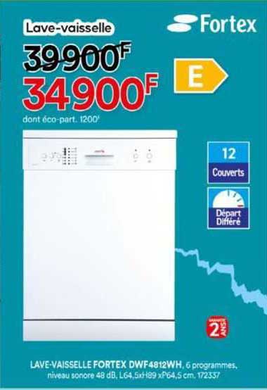 lave-vaisselle fortex
