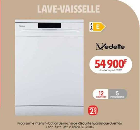 Lave-vaisselle Vedette
