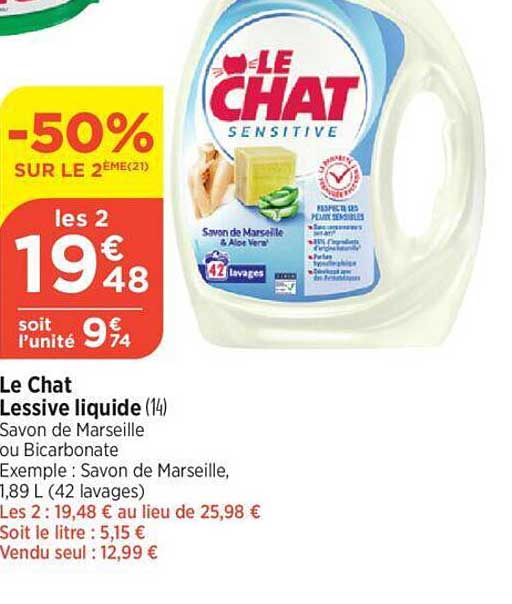 Le Chat Lessive Liquide