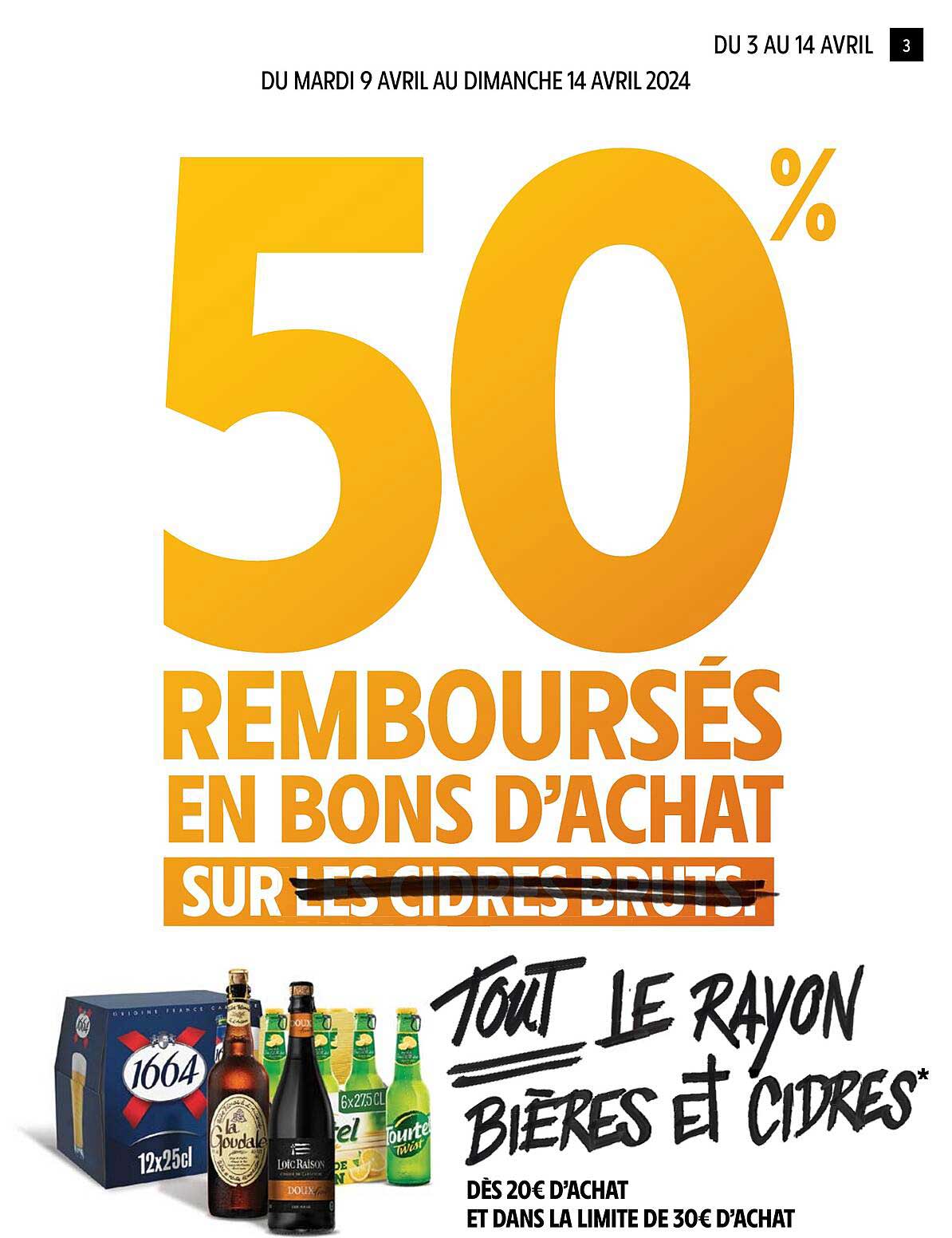 le rayon bières et cidres