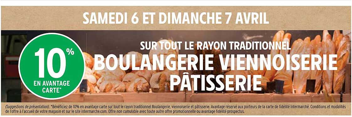 le rayon traditionnel boulangerie viennoiserie pâtisserie