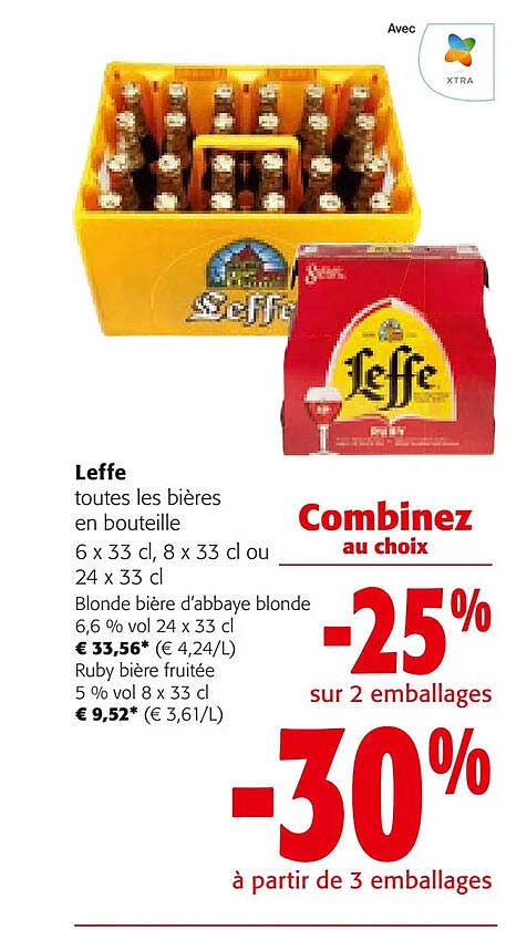 leffe toutes les bières en bouteille