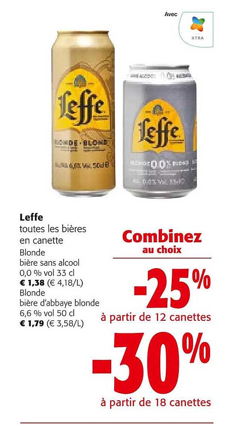 leffe toutes les bières en canette