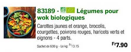 Légumes Pour Wok Biologiques