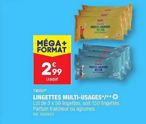 lingettes multi-usages twido