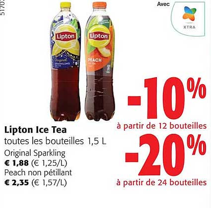 lipton ice tea toutes les bouteilles