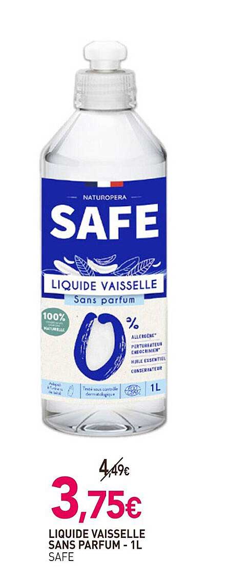 liquide vaissselle sans parful safe